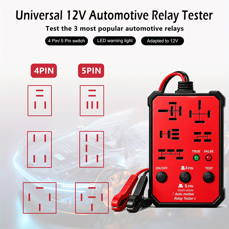 Car Diagnostic Tool - Nieuwe universele 12V autorelais-tester, autobatterijinspectieapparaat met